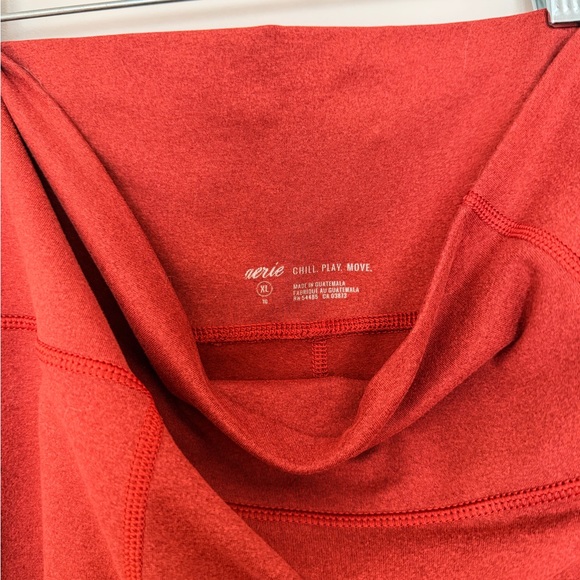 Aerie Women's Rust Orange Bike Shorts - Picture 4 of 4